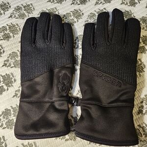 Spyder Black Gloves